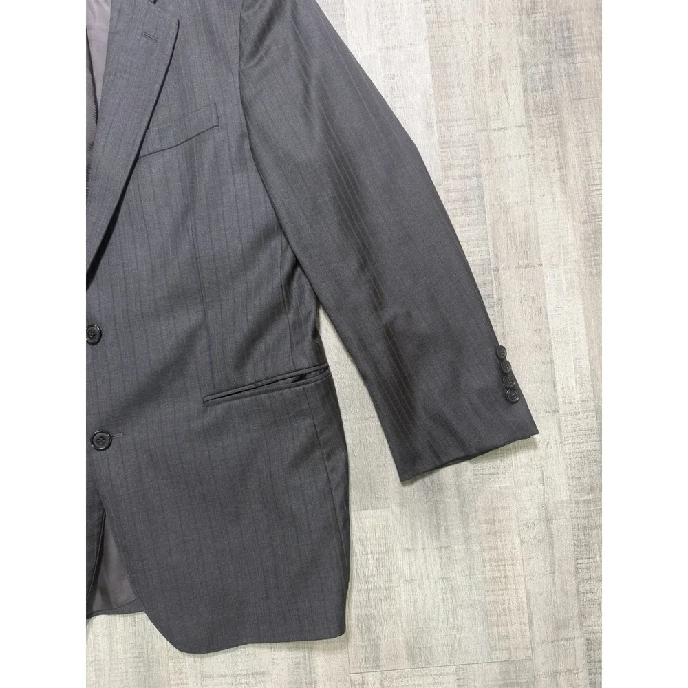 VTG Brooks Brothers 2 Button Blazer Mens 40R Black  100% Wool Jacket Made In USA